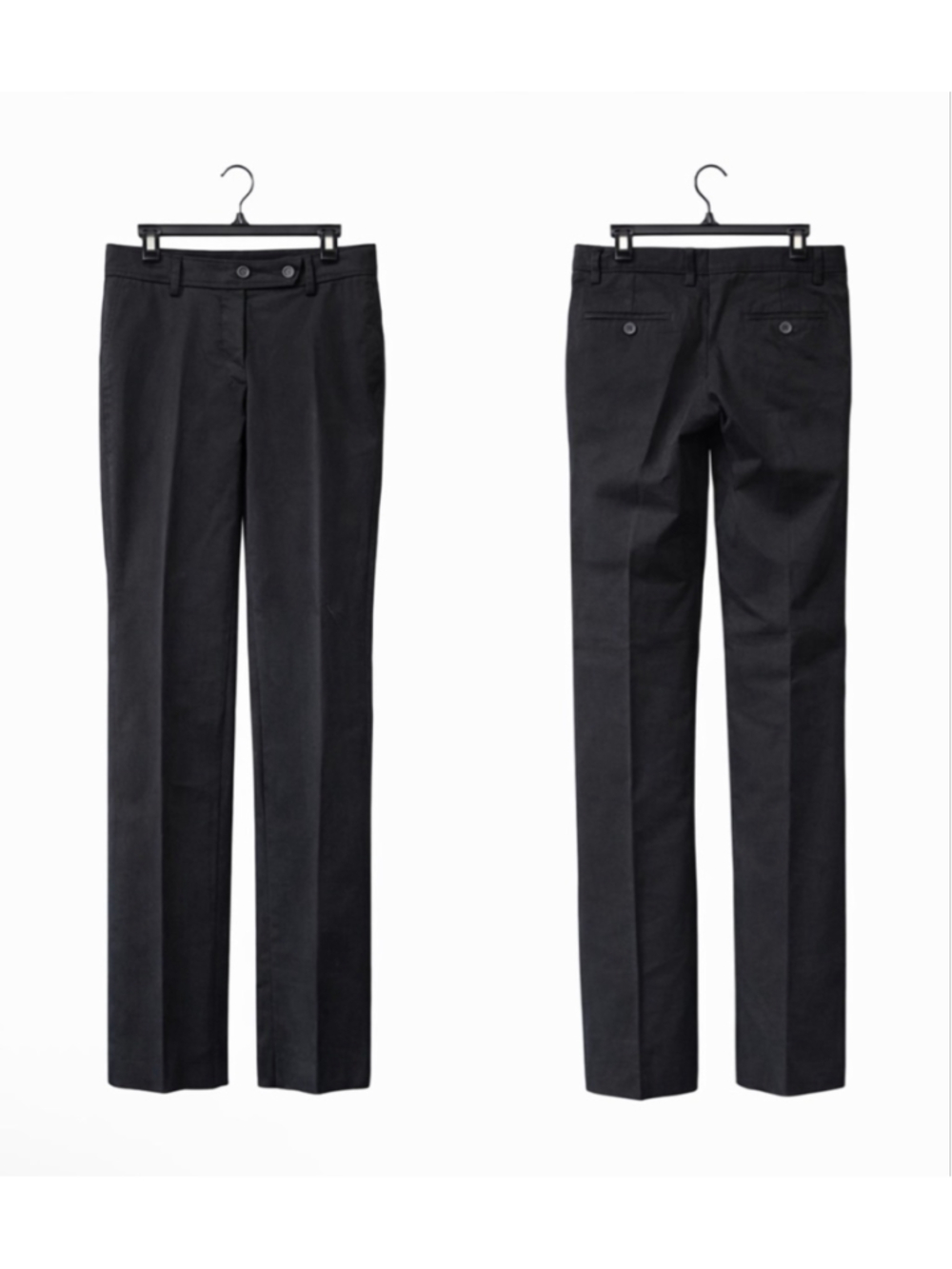 Brunello Cucinelli Gunex Black Dress Pants Women Size 8 Made in Italy Luxury Tai